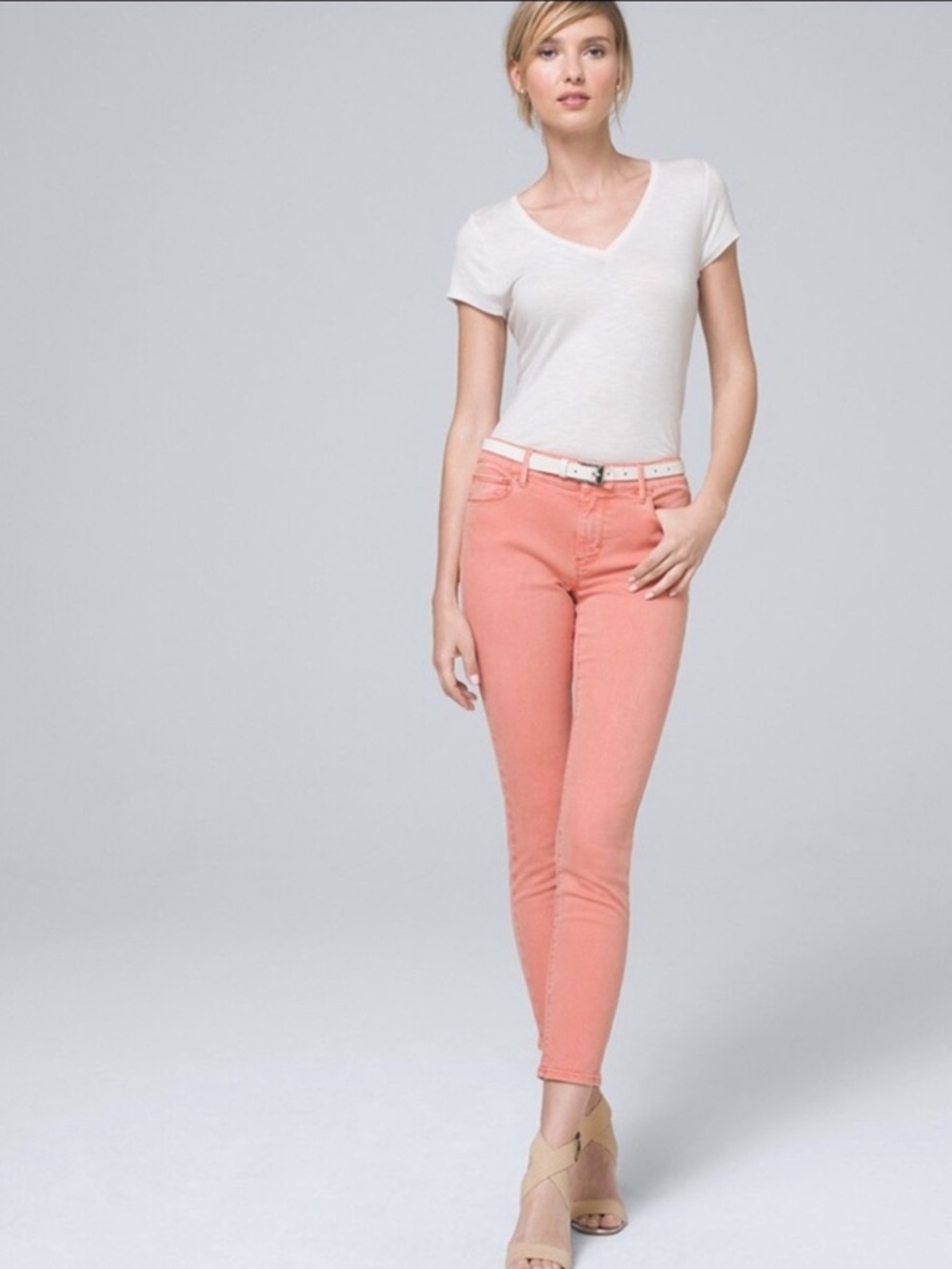 NWT WHBM Mid-Rise Skinny Crop Jean